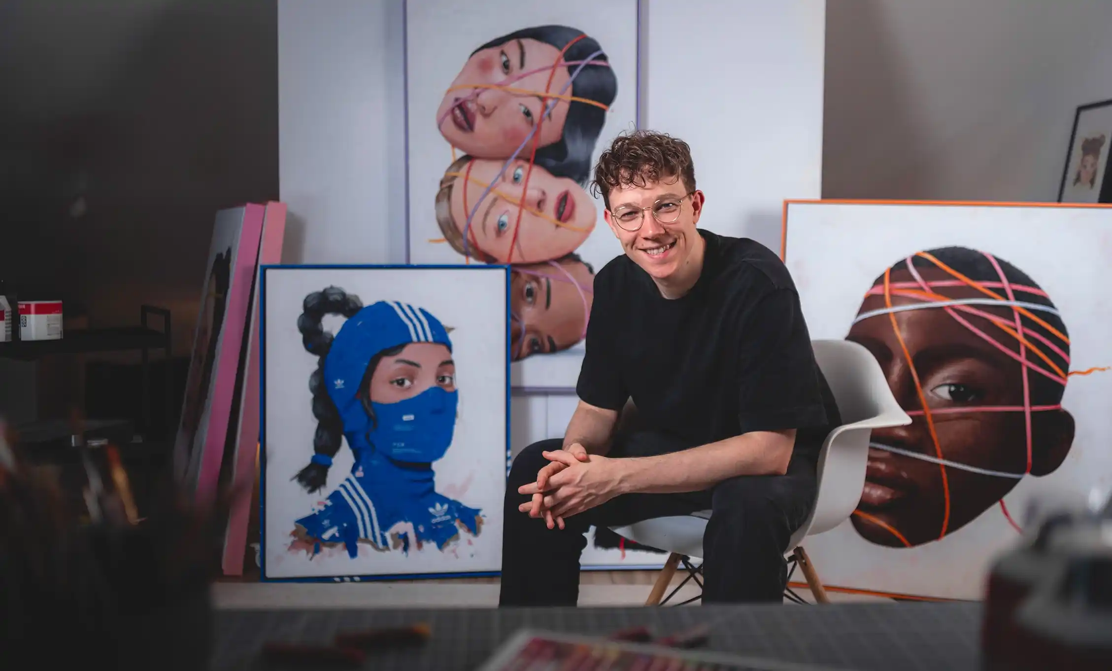 Samy Löwe y su colorido arte del retrato