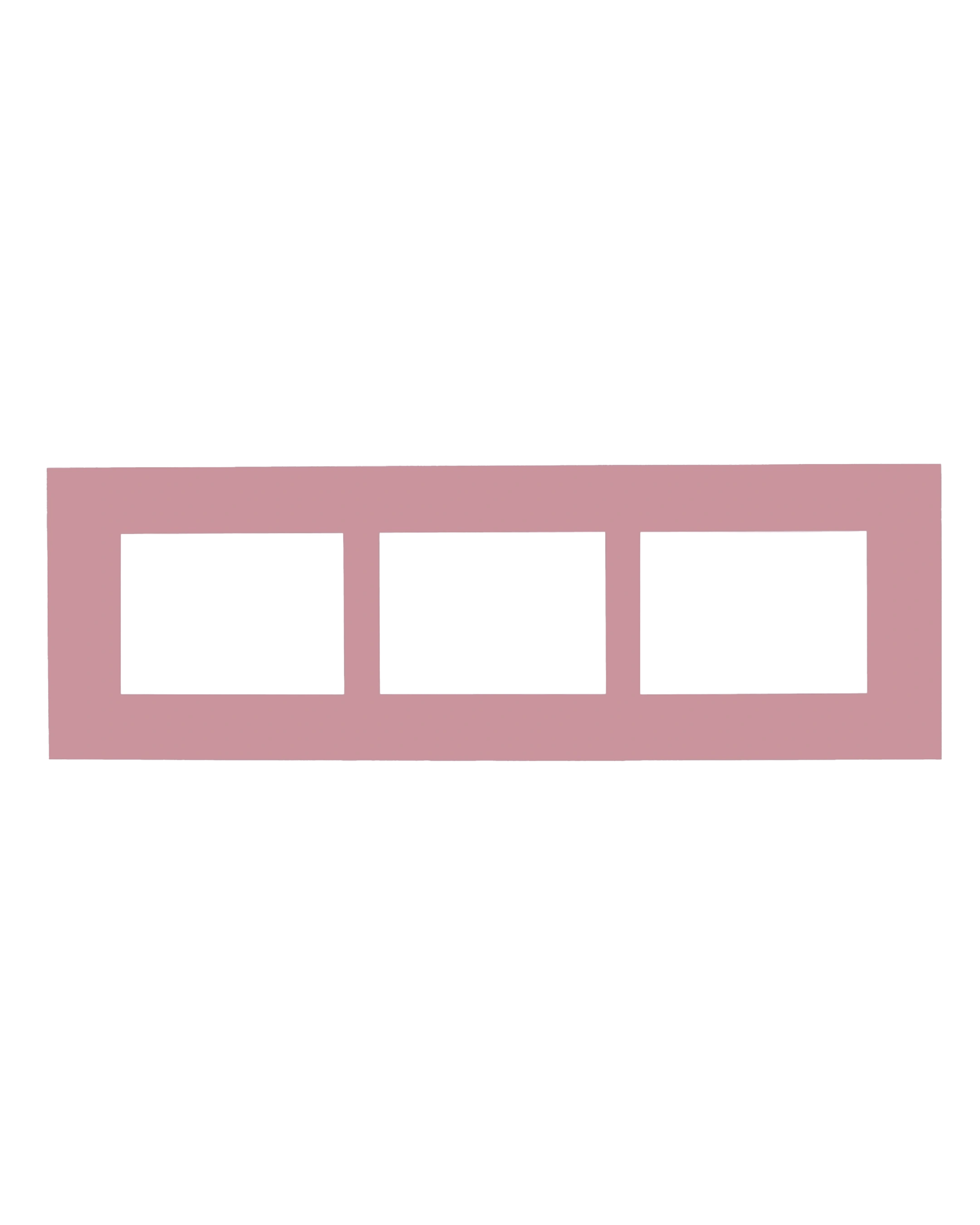 Paspartú multifoto Camille 23x70 cm Rose 13 – vista frontal