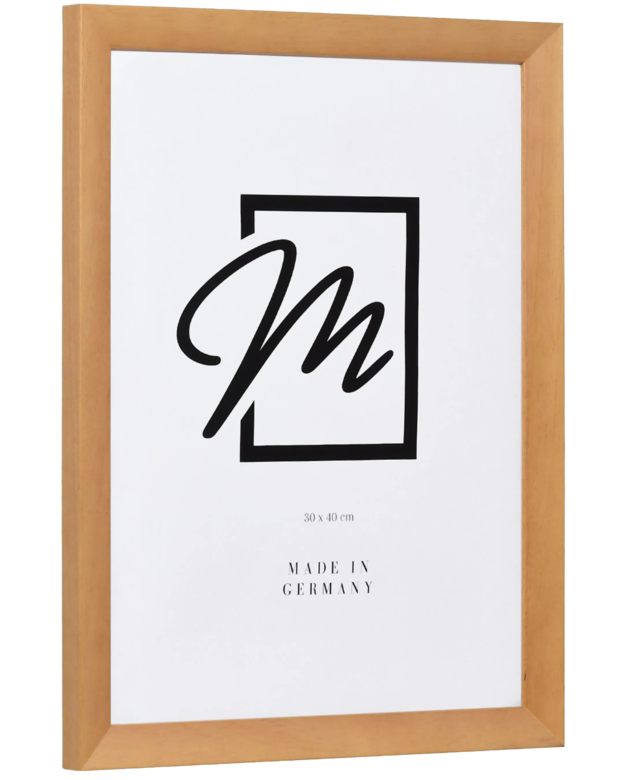 Marco de madera Nora abedul – vista lateral