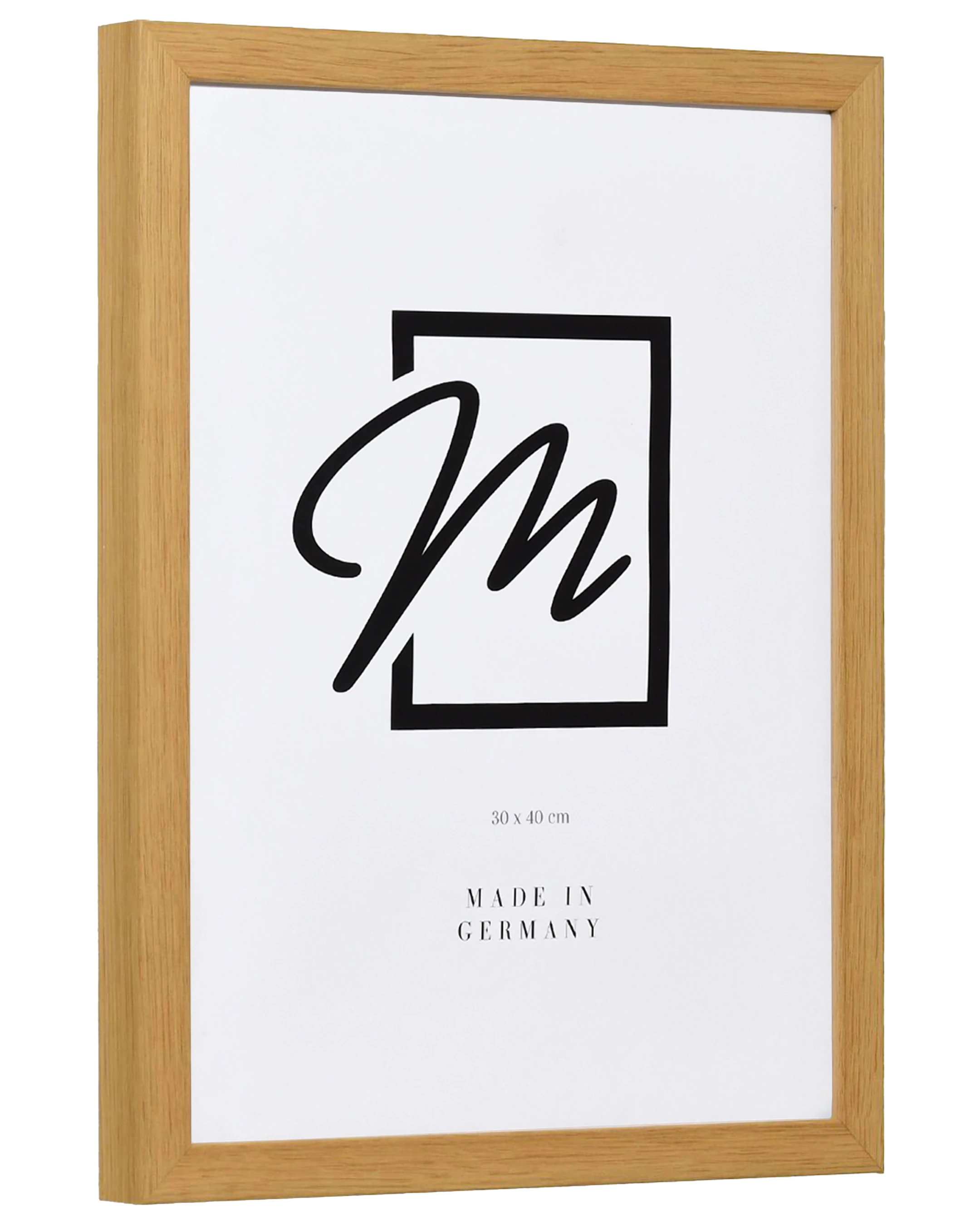 Marco de madera Leonie roble – vista lateral