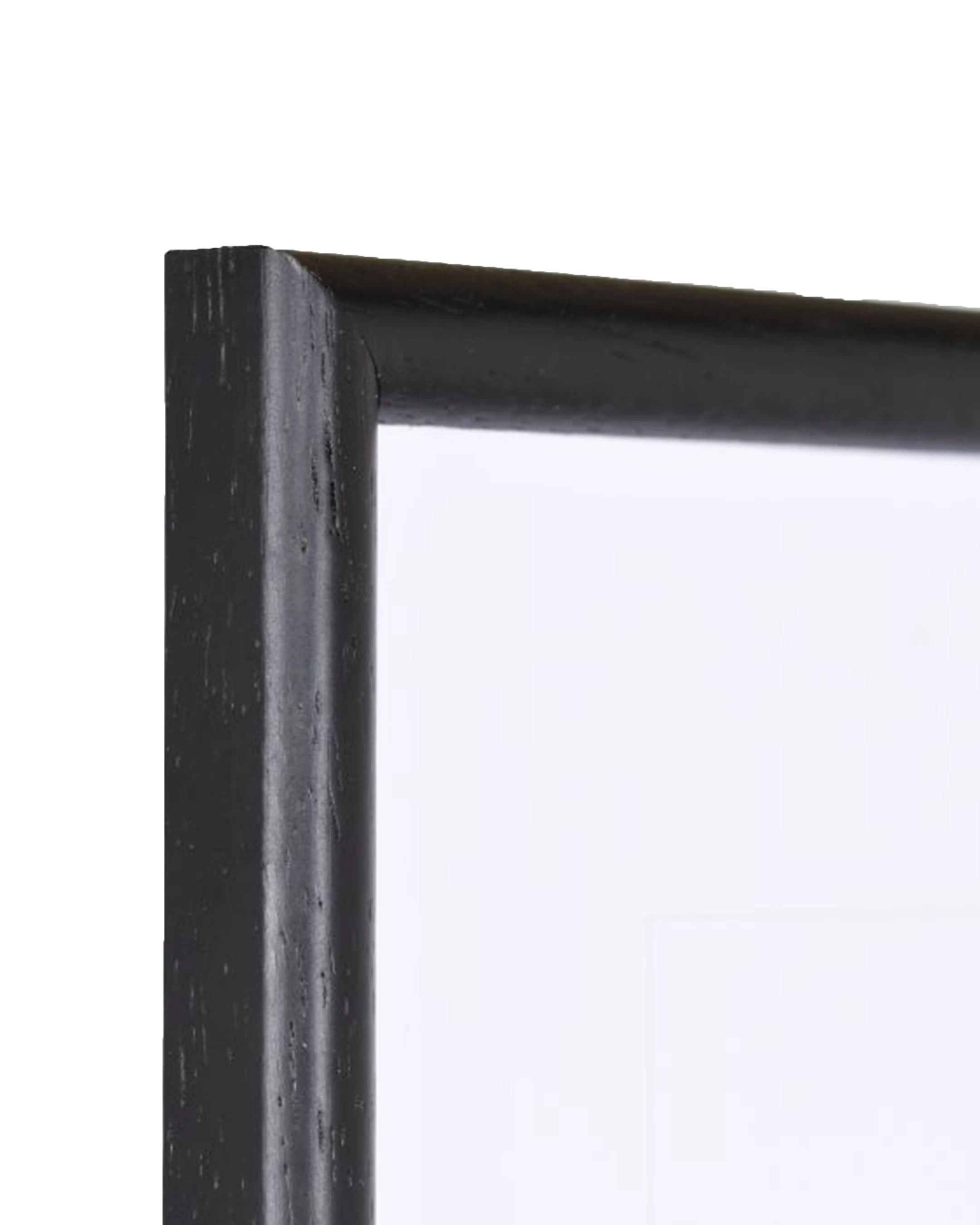 Marco de madera Ava negro – vista de detalle