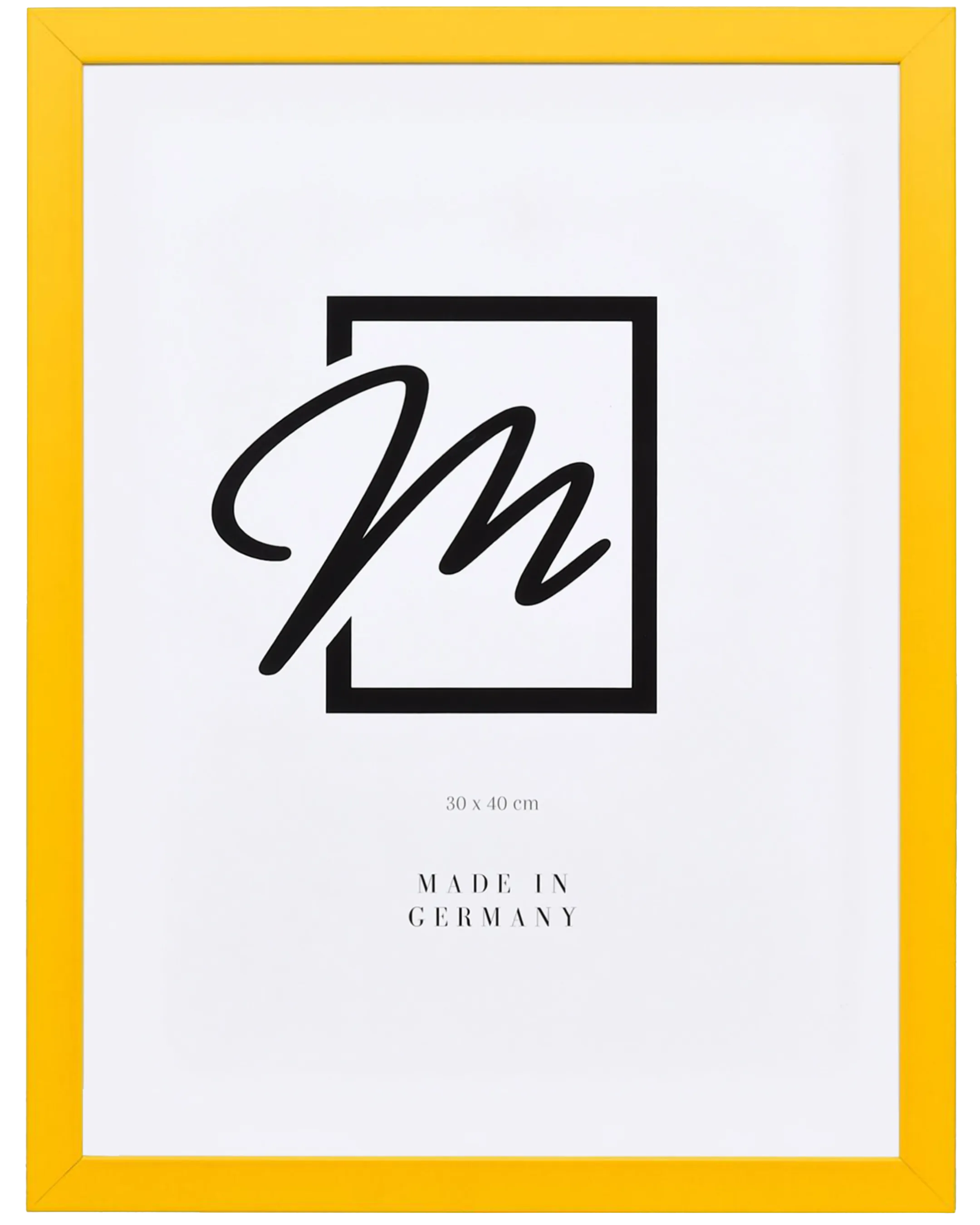 Marco de madera Paula Amarillo – vista frontal
