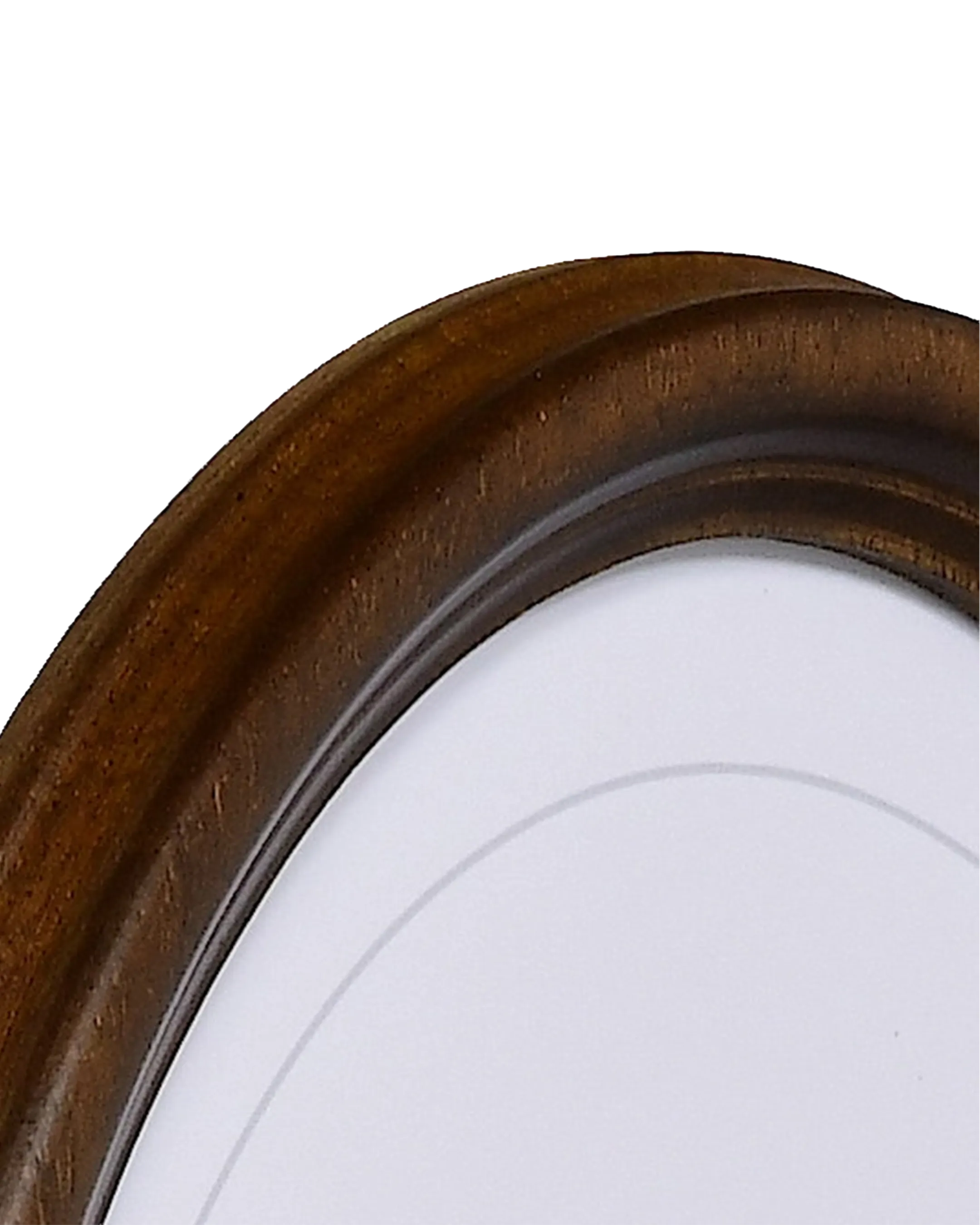 Marco oval Wilma Marrón – vista de detalle