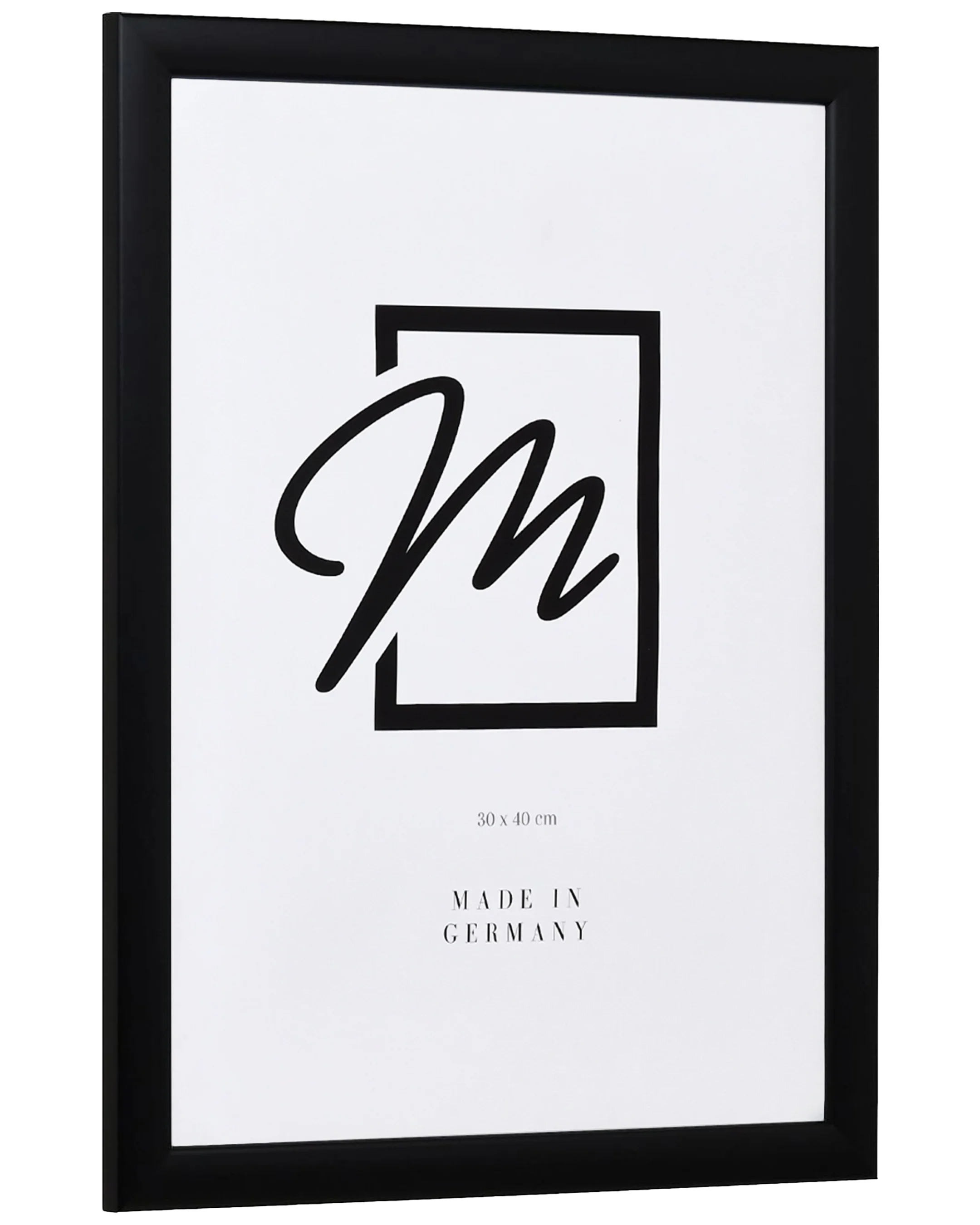 Marco de madera Greta negro – vista lateral
