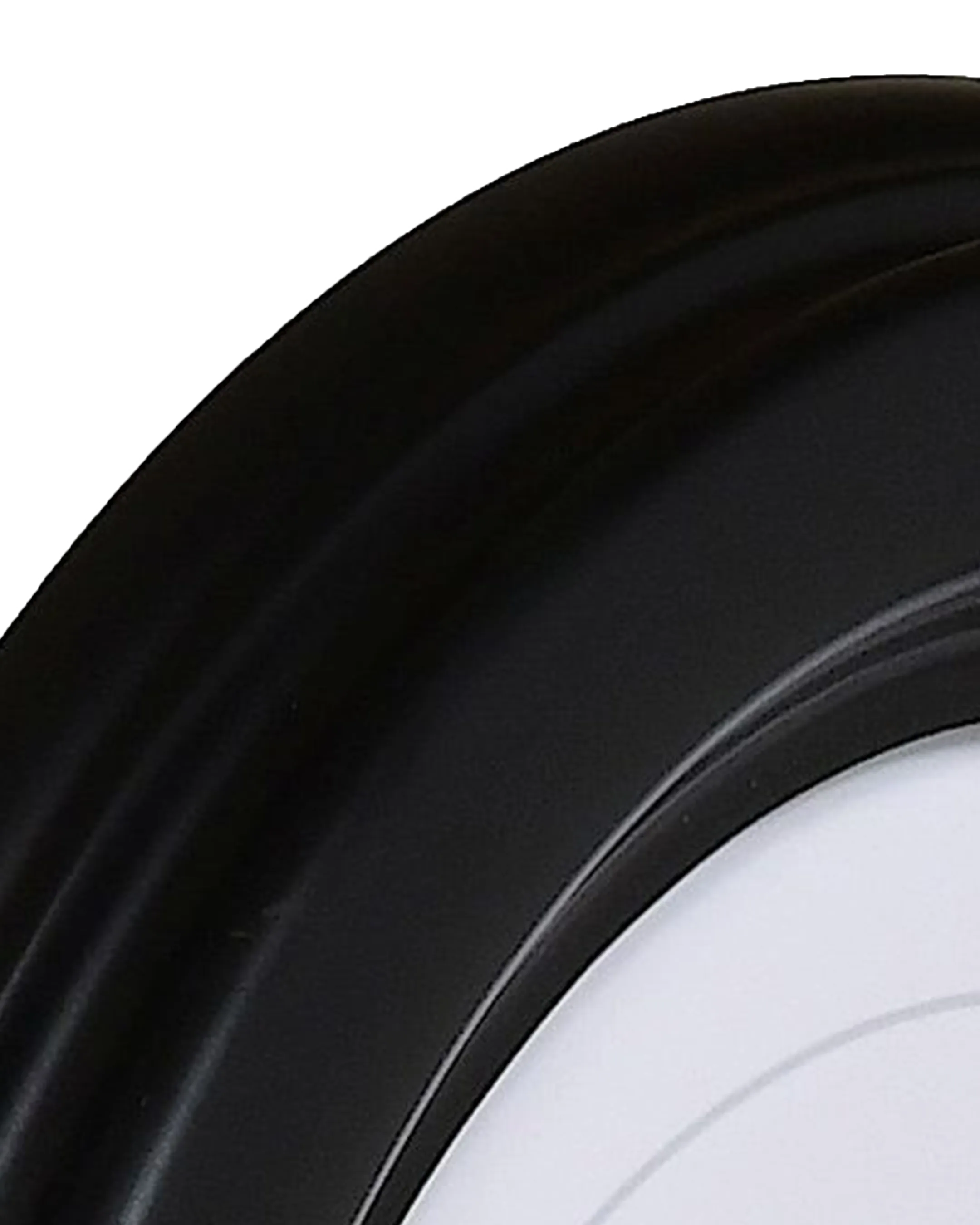 Marco ovalado Heidi Negro – vista de detalle