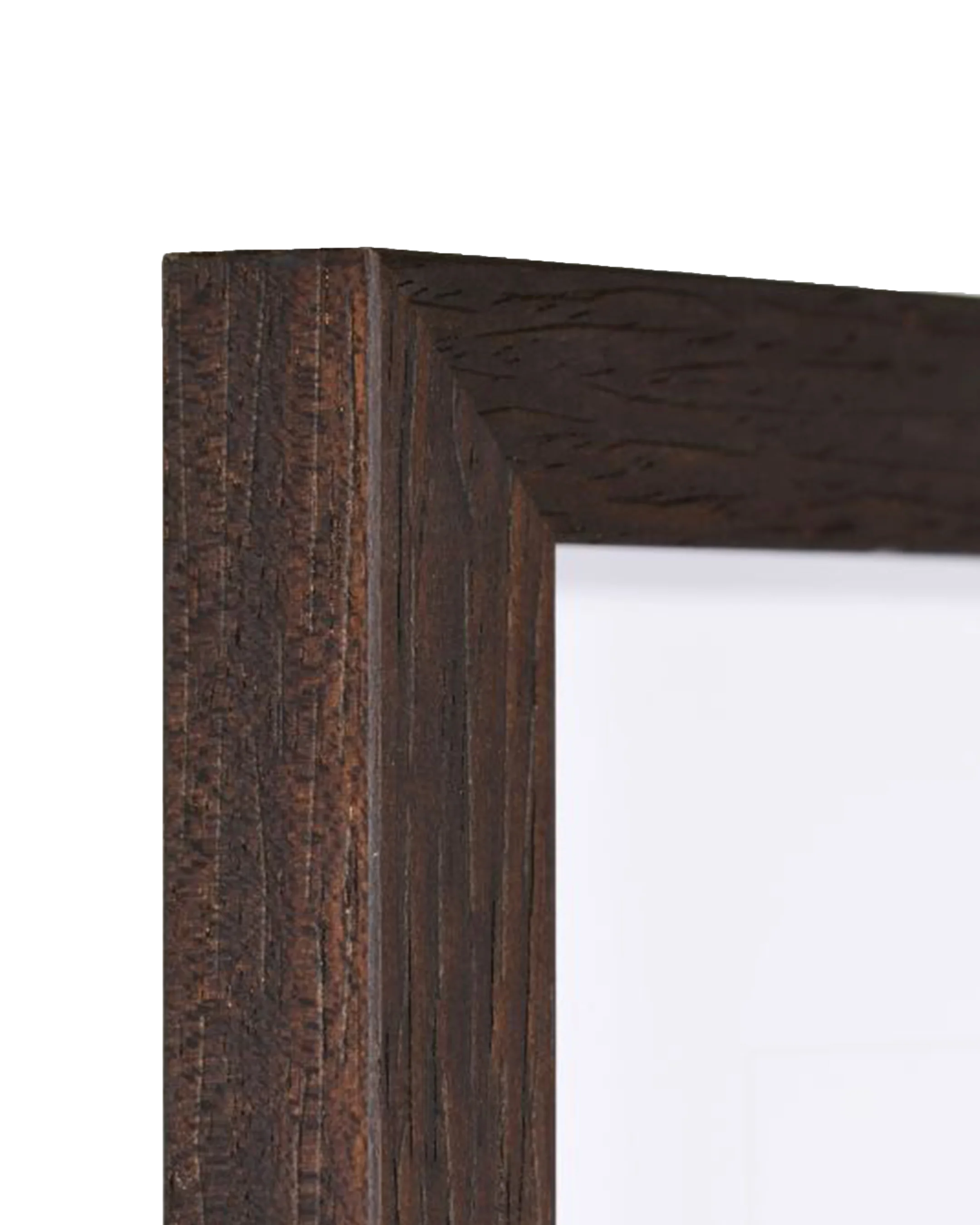 Marco de madera Elva wenge – vista de detalle