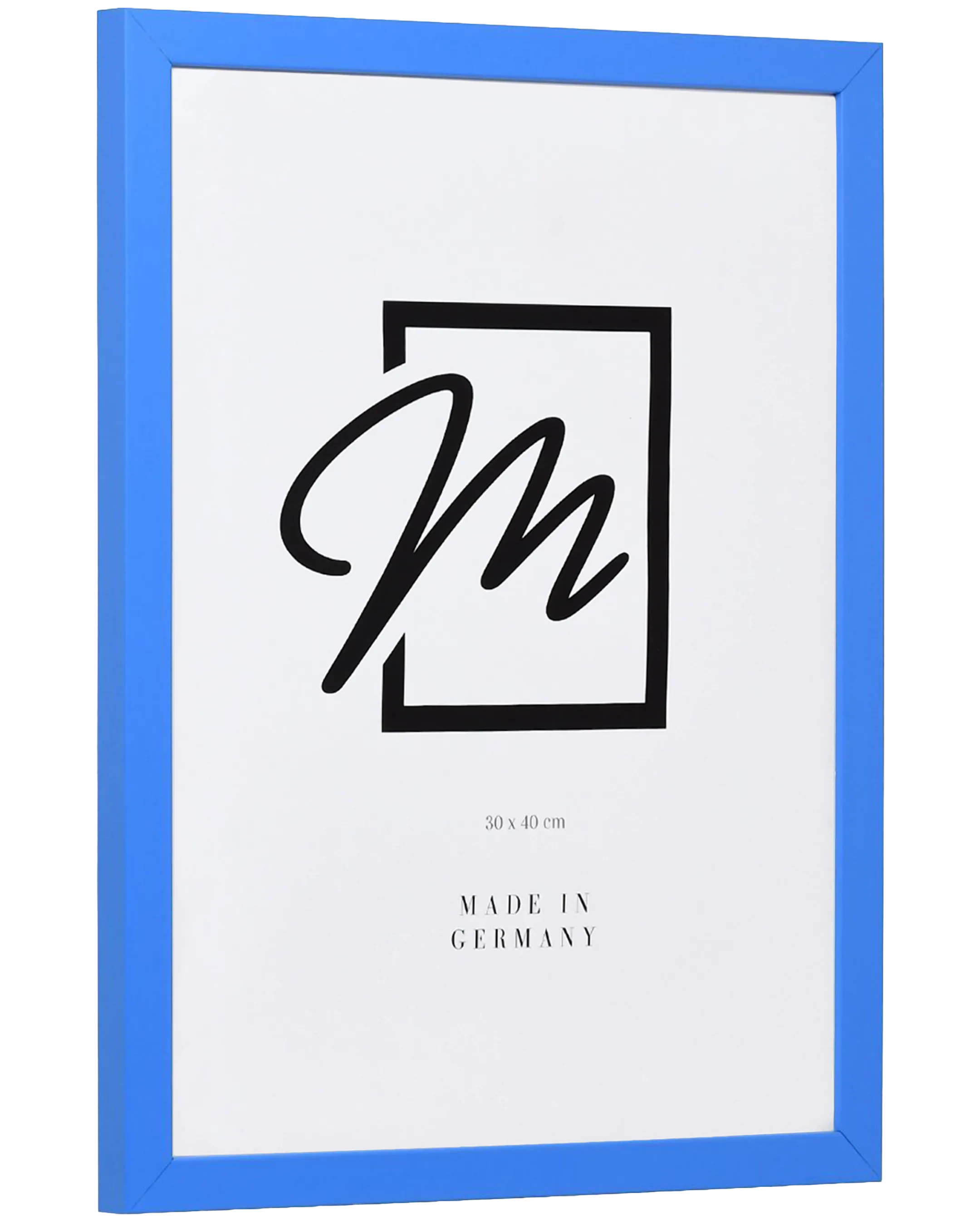 Marco de madera Paula Azul – vista lateral