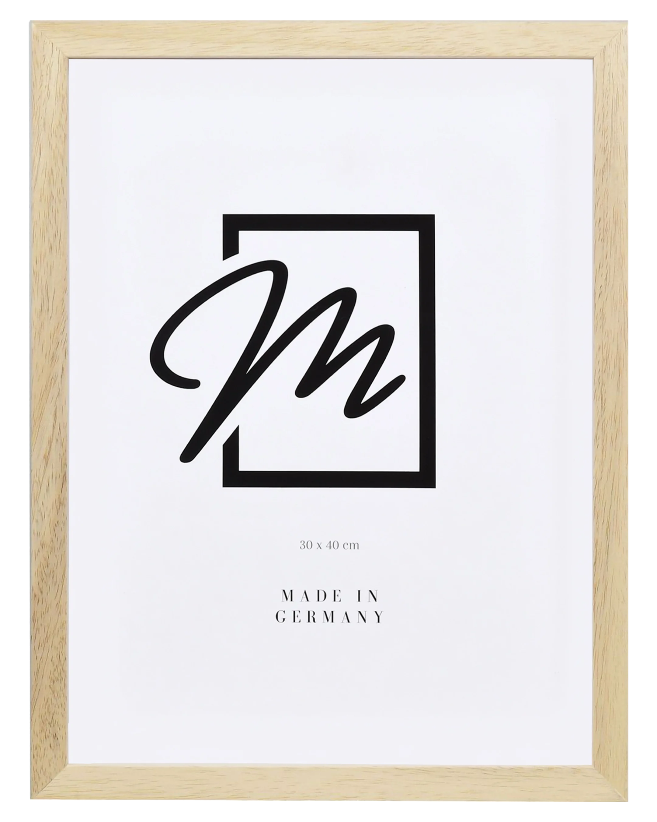 Marco de madera Antonia natural – vista frontal