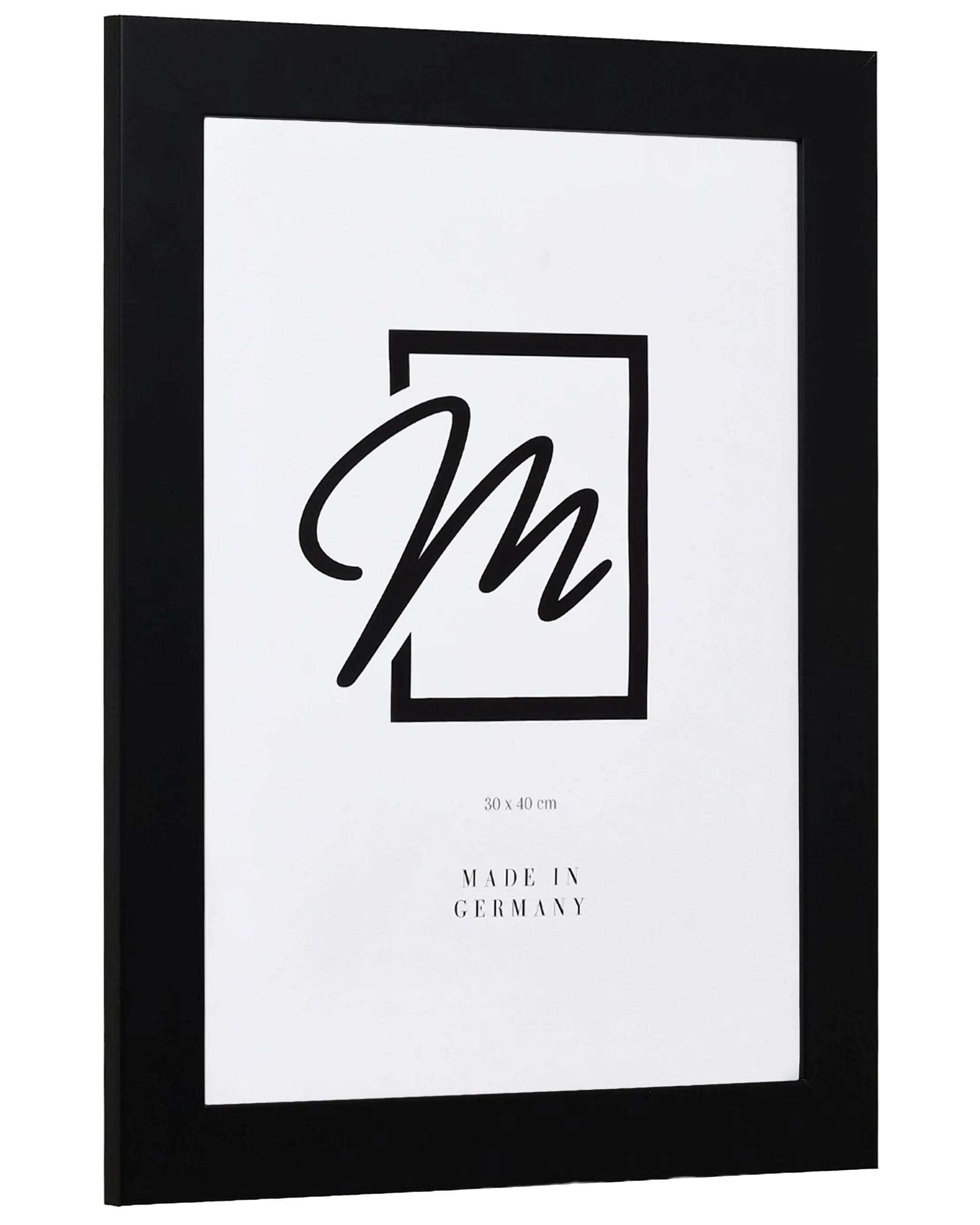 Marco de madera Charlotte negro – vista lateral