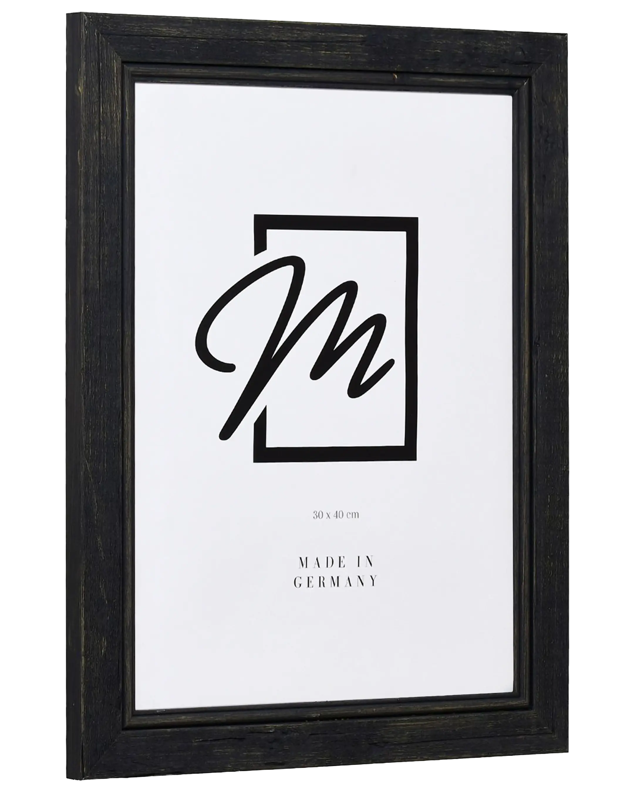 Marco vintage de madera Insa negro – vista lateral