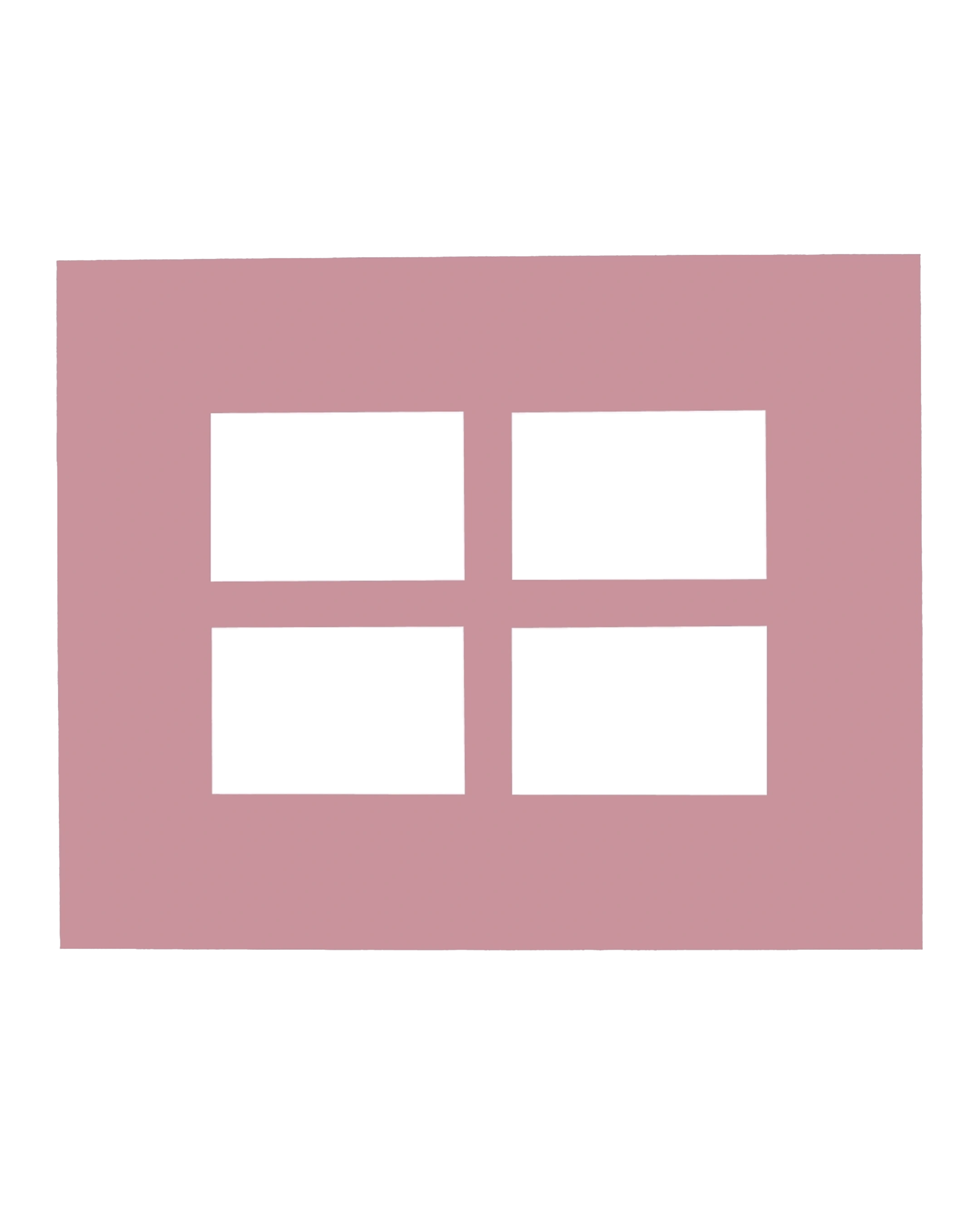 Paspartú multifoto Élodie 40x50 cm Rose 13 – vista frontal