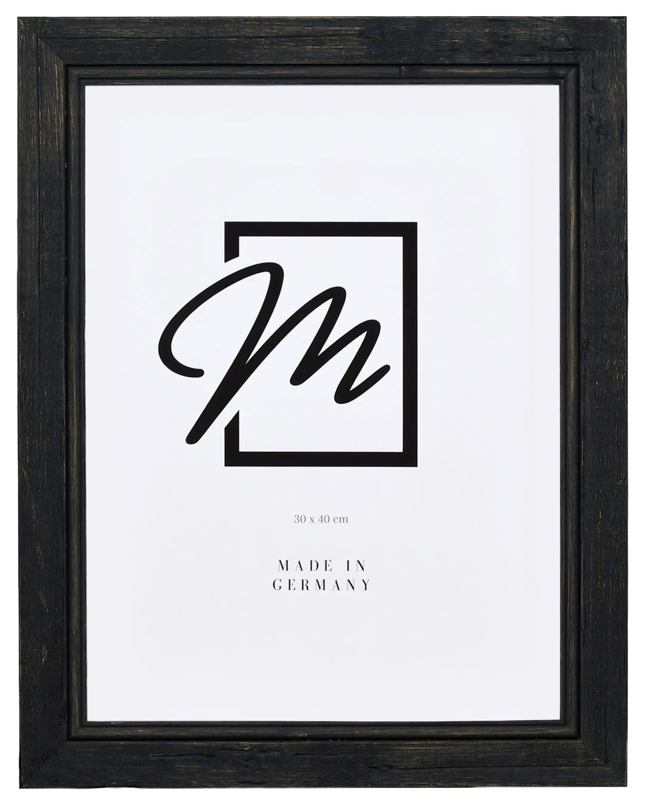 Marco vintage de madera Insa negro – vista frontal