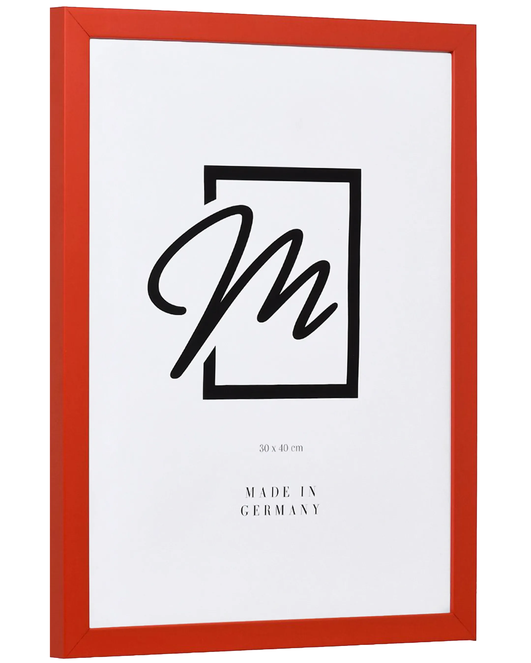 Marco de madera Paula Rojo – vista lateral