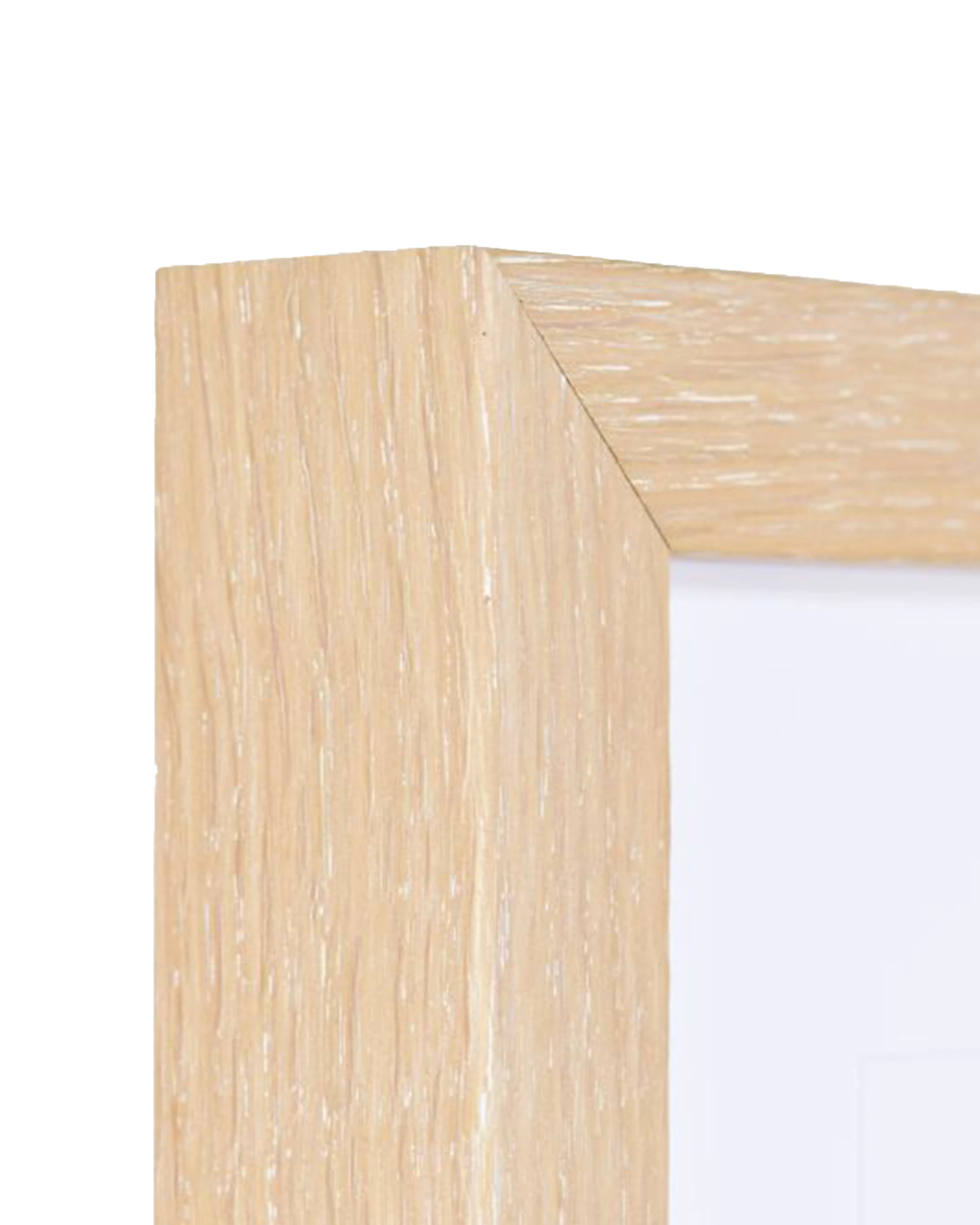Marco de madera Leonie roble blanqueado – vista de detalle