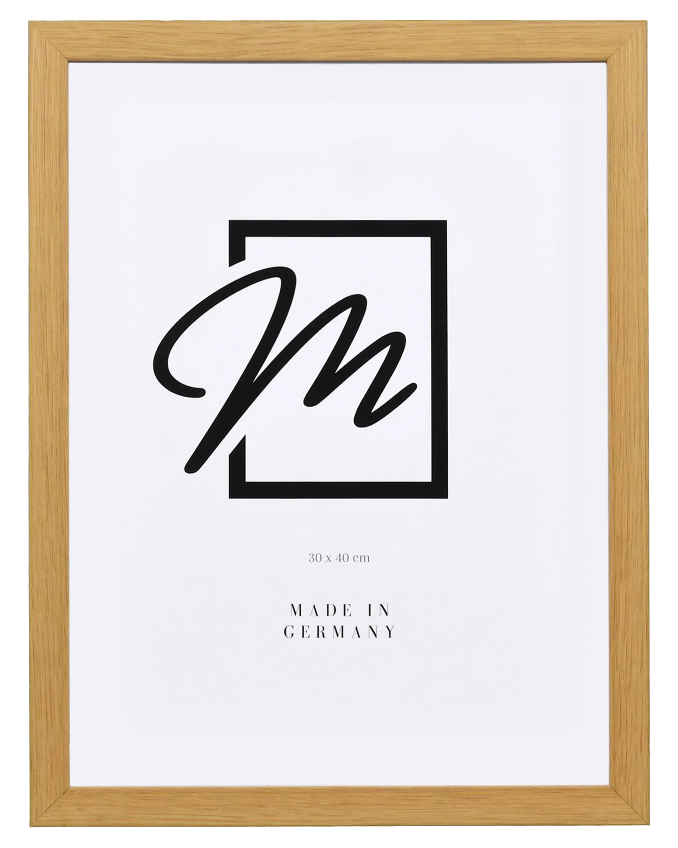 Marco de madera Leonie roble – vista frontal