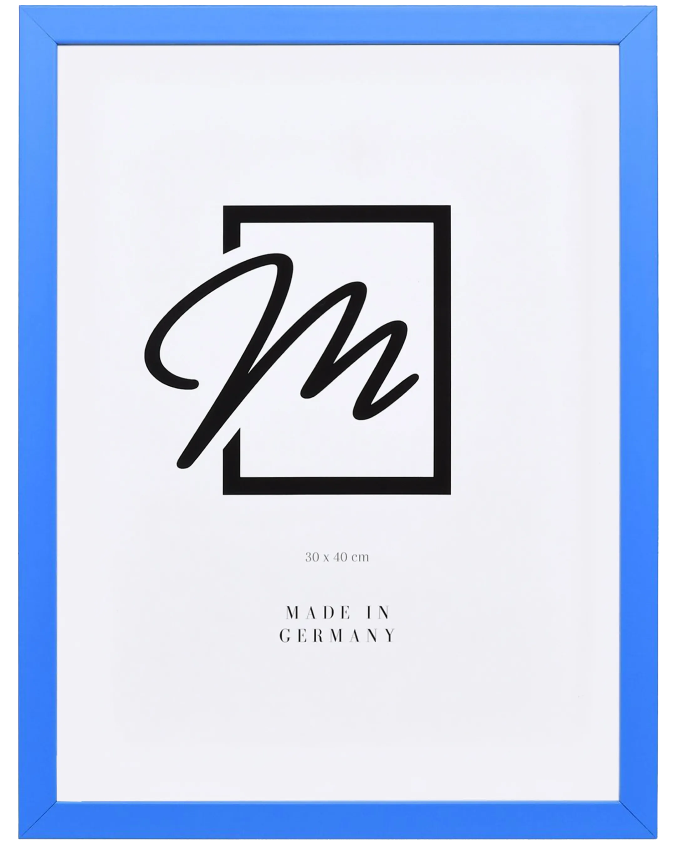 Marco de madera Paula Azul – vista frontal