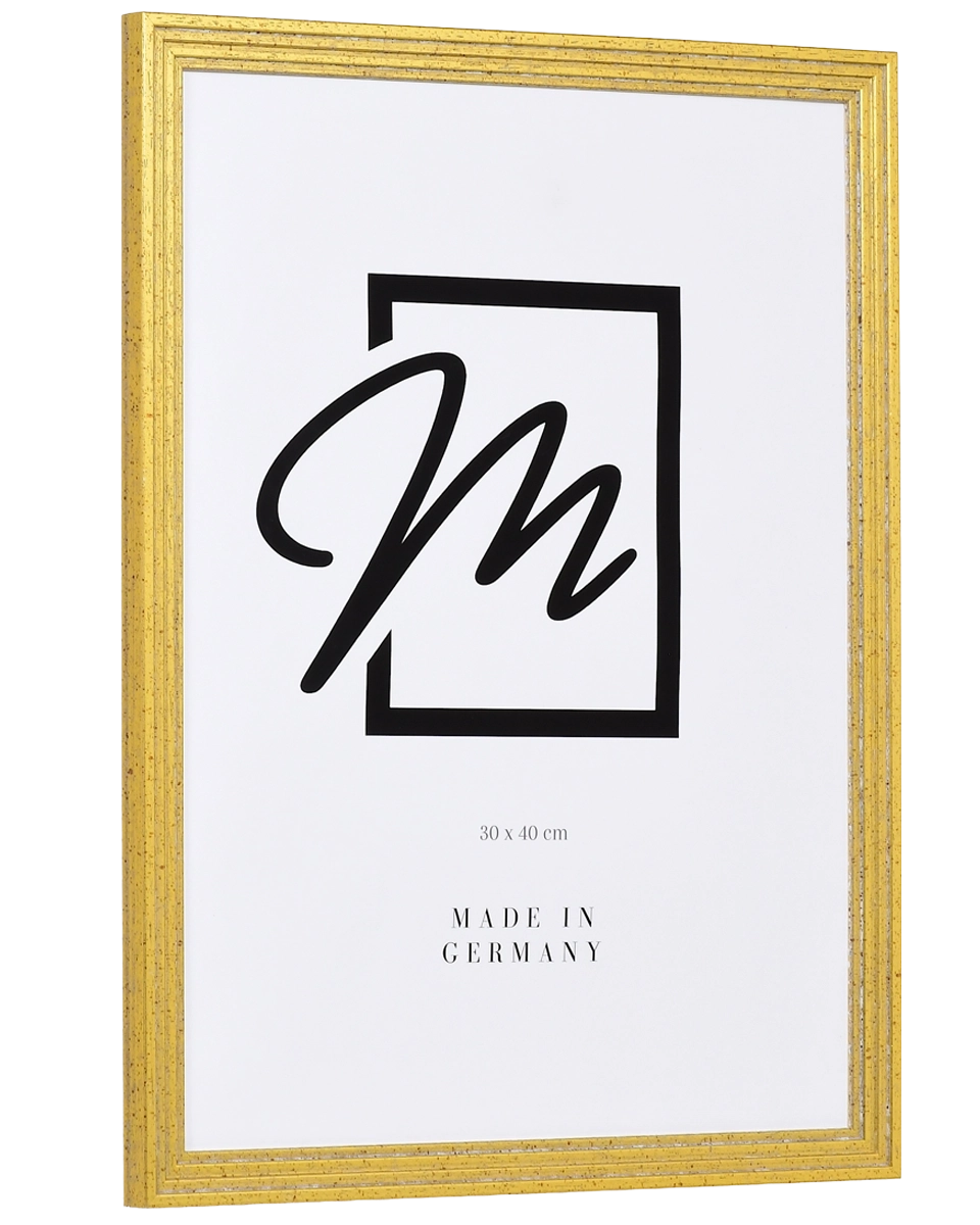 Marco de madera Laura dorado antiguo – vista lateral