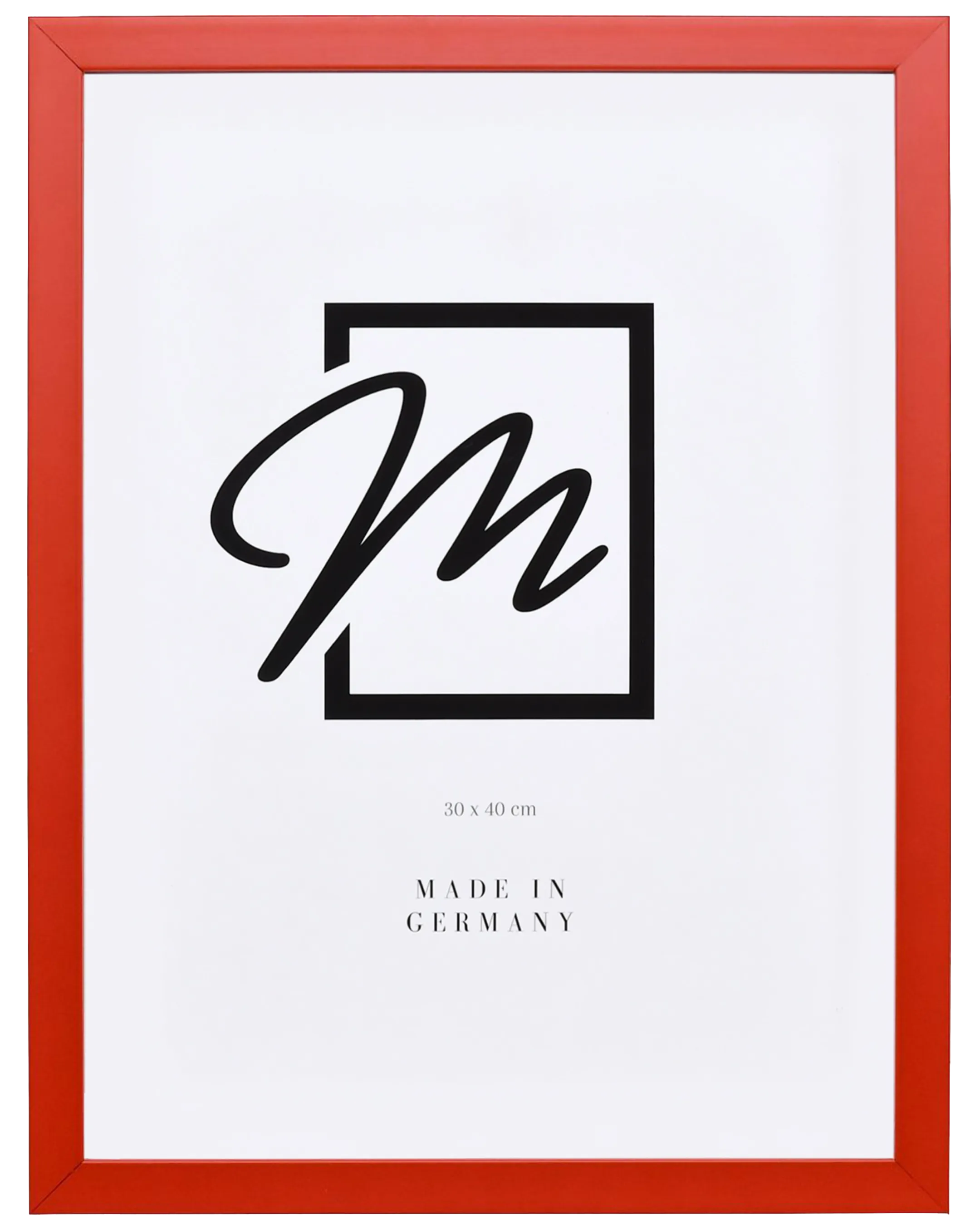 Marco de madera Paula Rojo – vista frontal
