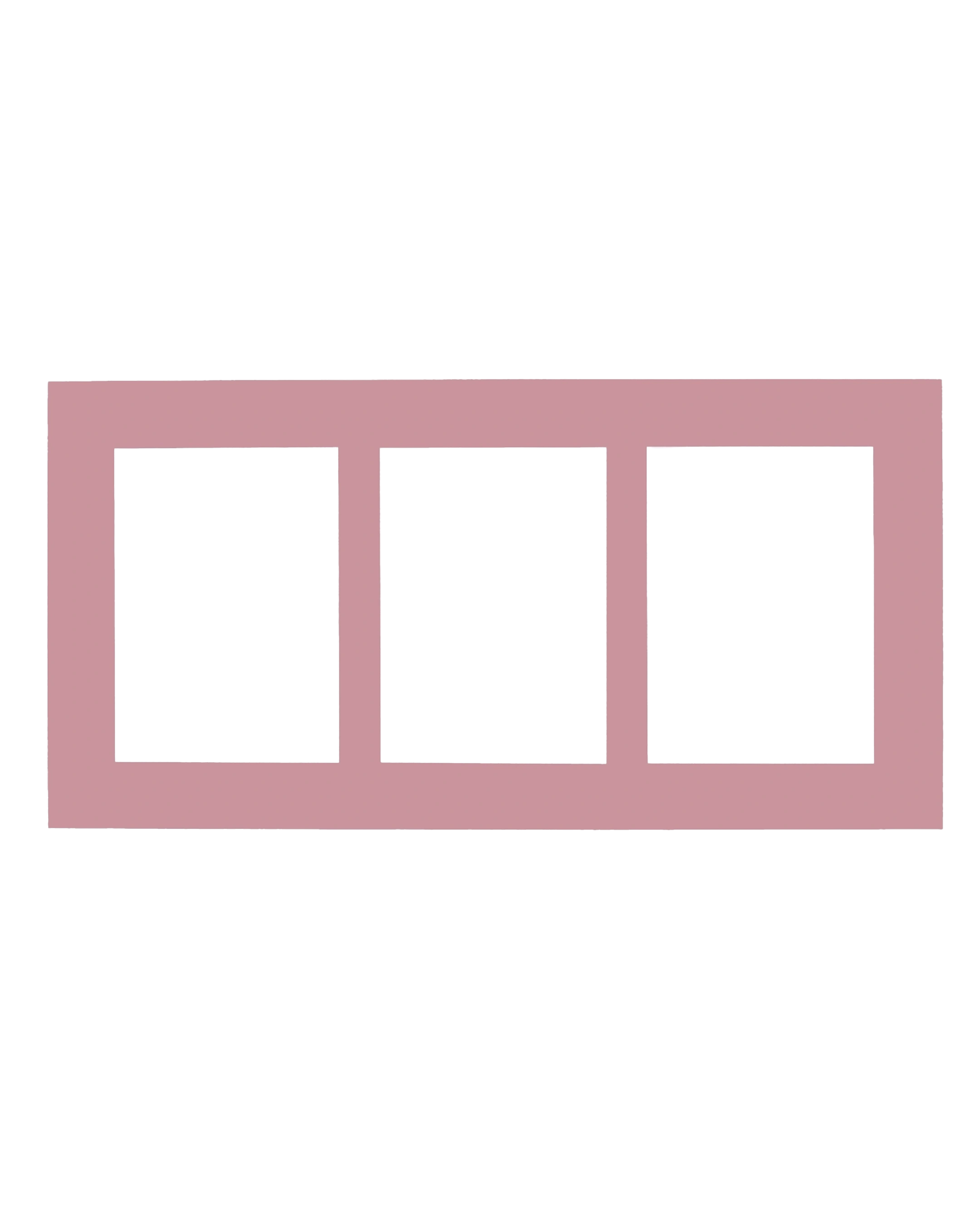 Paspartú collage Chloé 25x50 cm Rose 13 – vista frontal