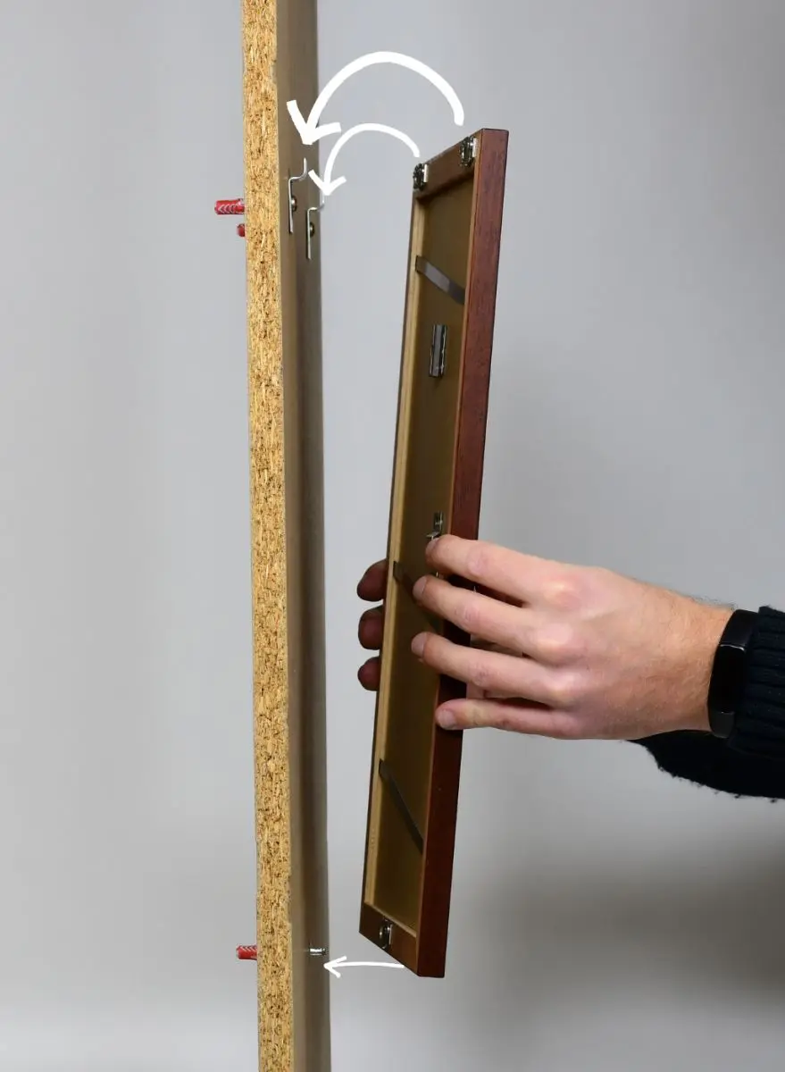 Repuestos para madera, vista lateral, 3 seguros antirrobo