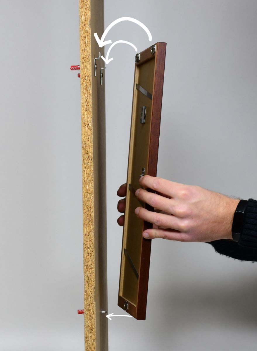 Repuestos para madera, vista lateral, 3 seguros antirrobo