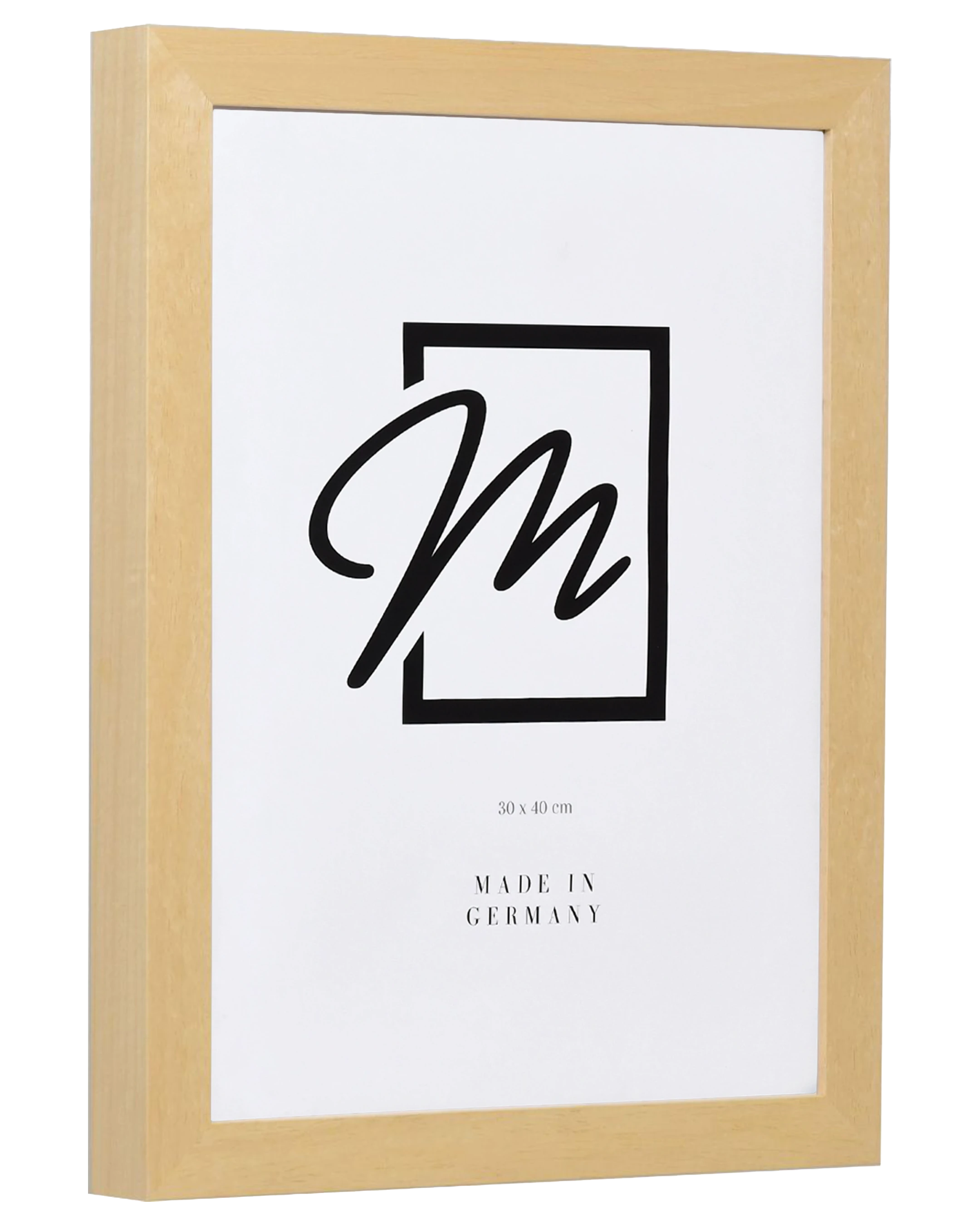 Marco de madera Linda natural – vista lateral