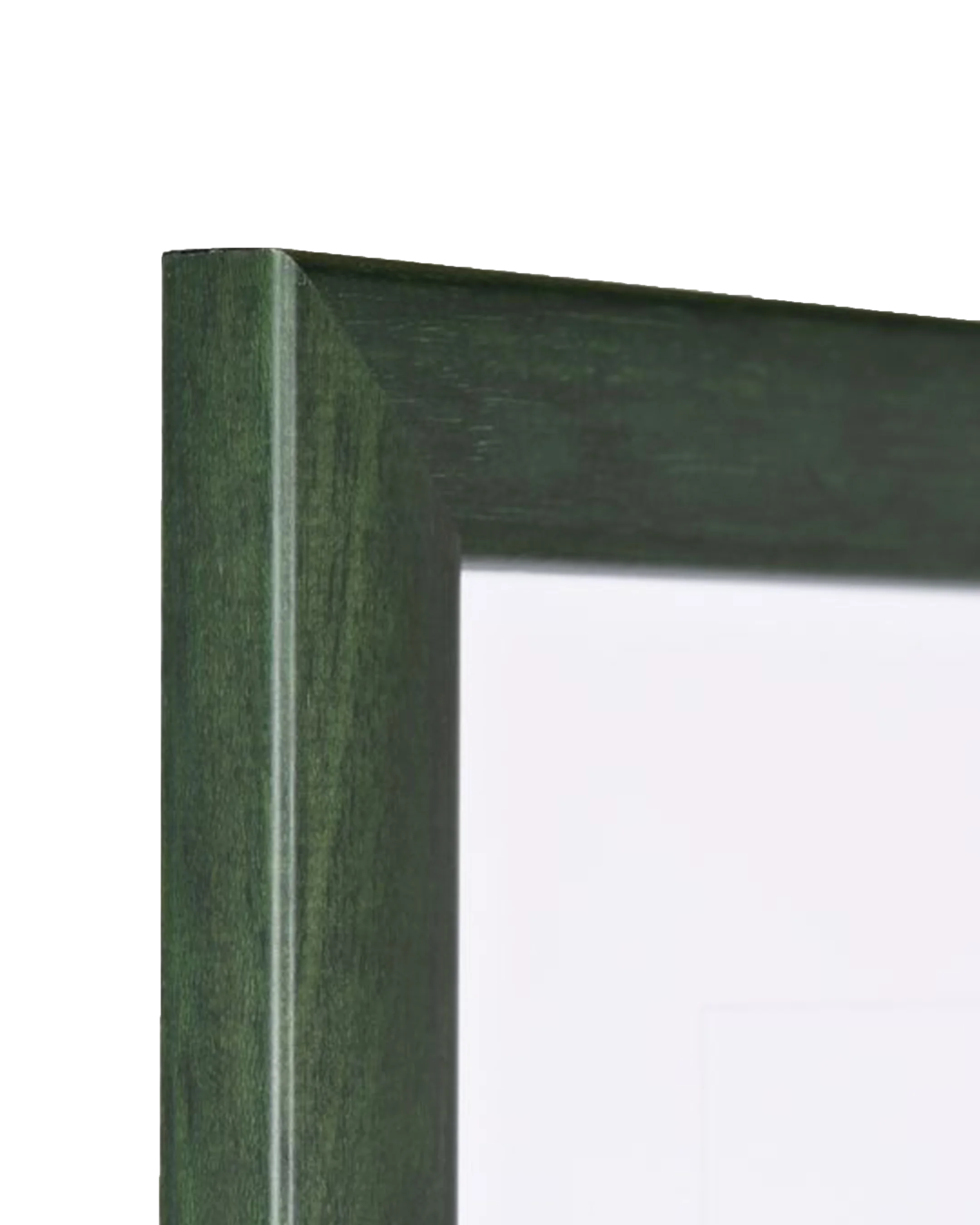 Marco de madera Greta verde abeto – vista de detalle