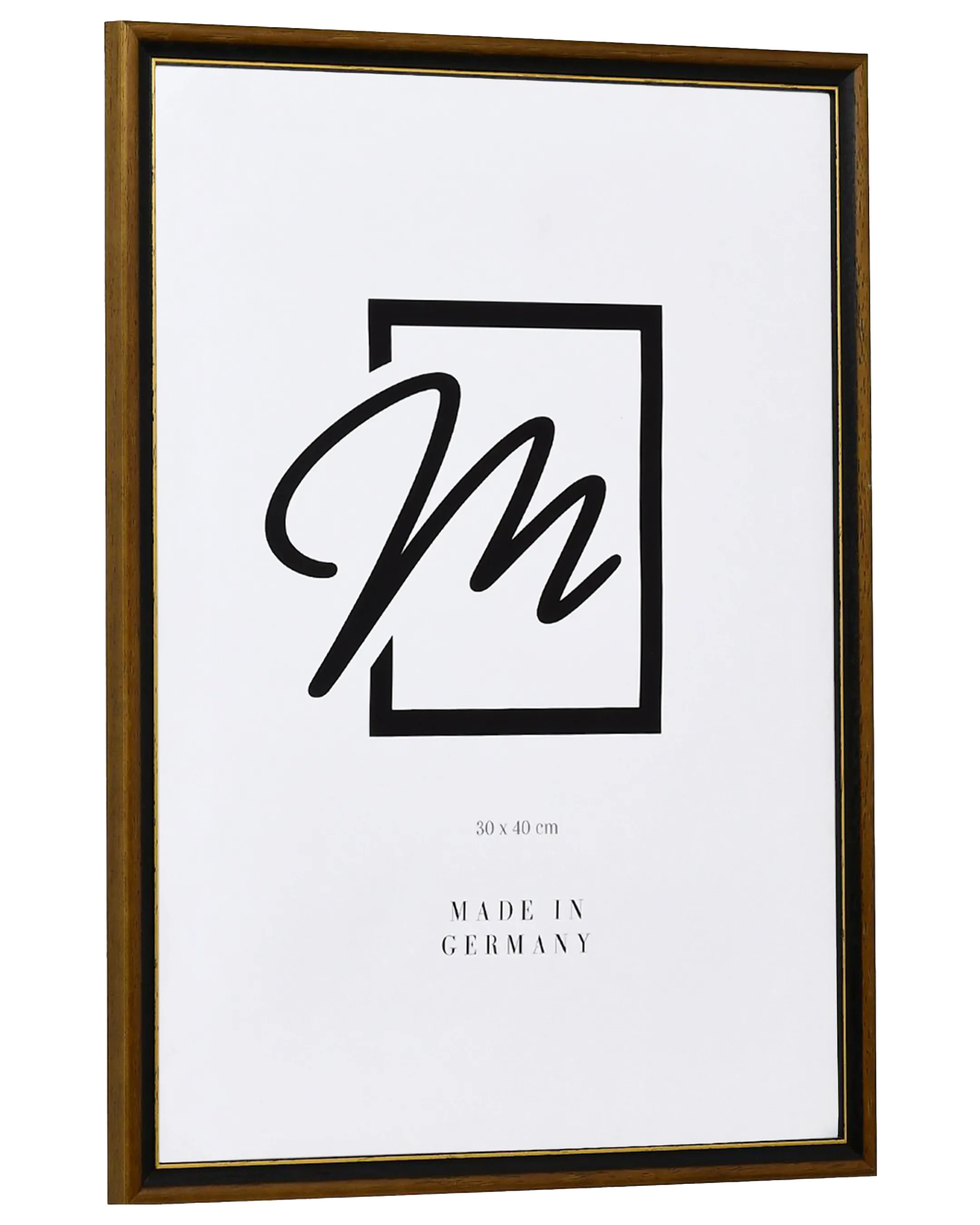 Marco de madera Martha marrón – vista lateral