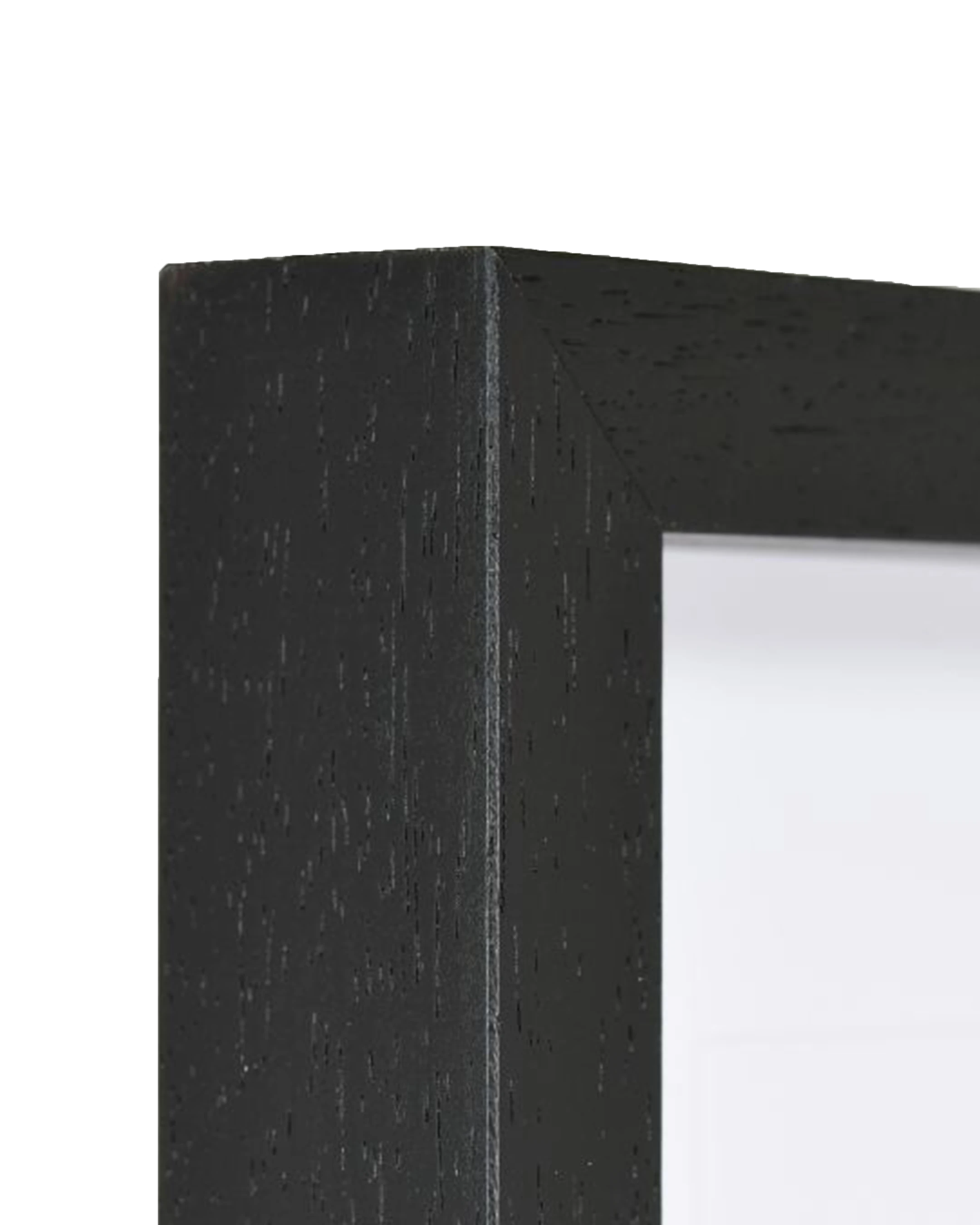 Marco de madera Antonia negro – vista de detalle