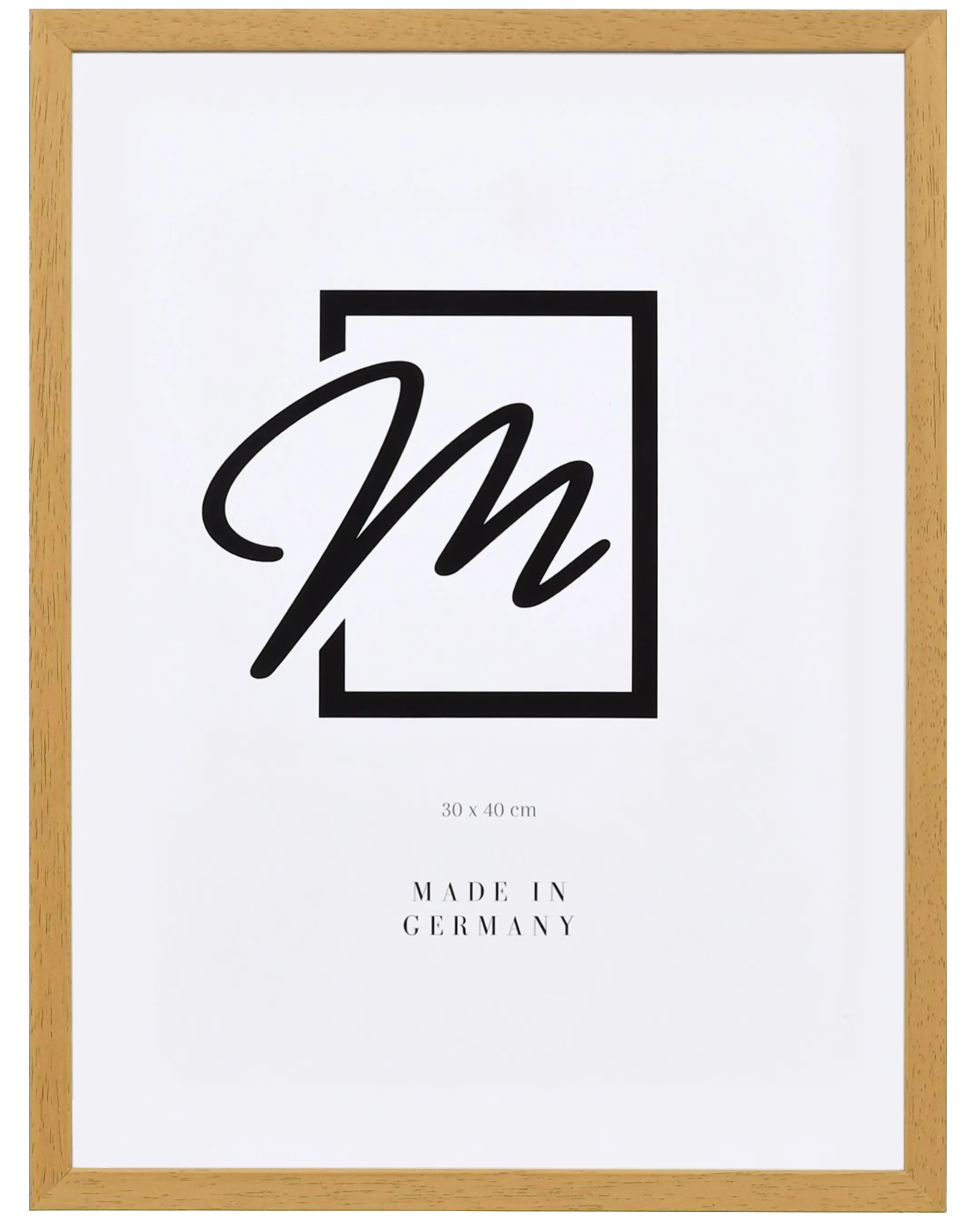 Marco de madera Nele roble – vista frontal