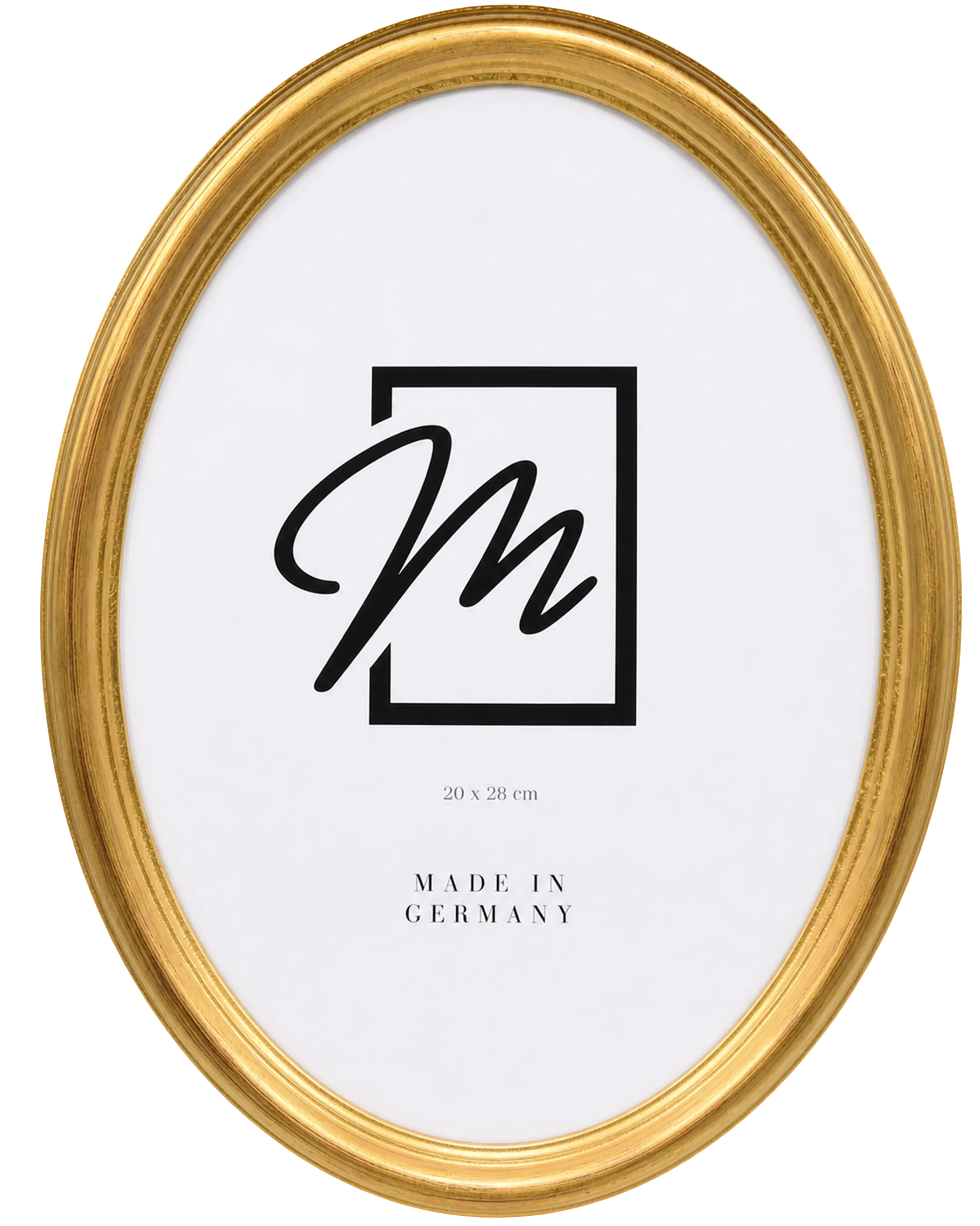 Marco oval Wilma Oro – vista frontal