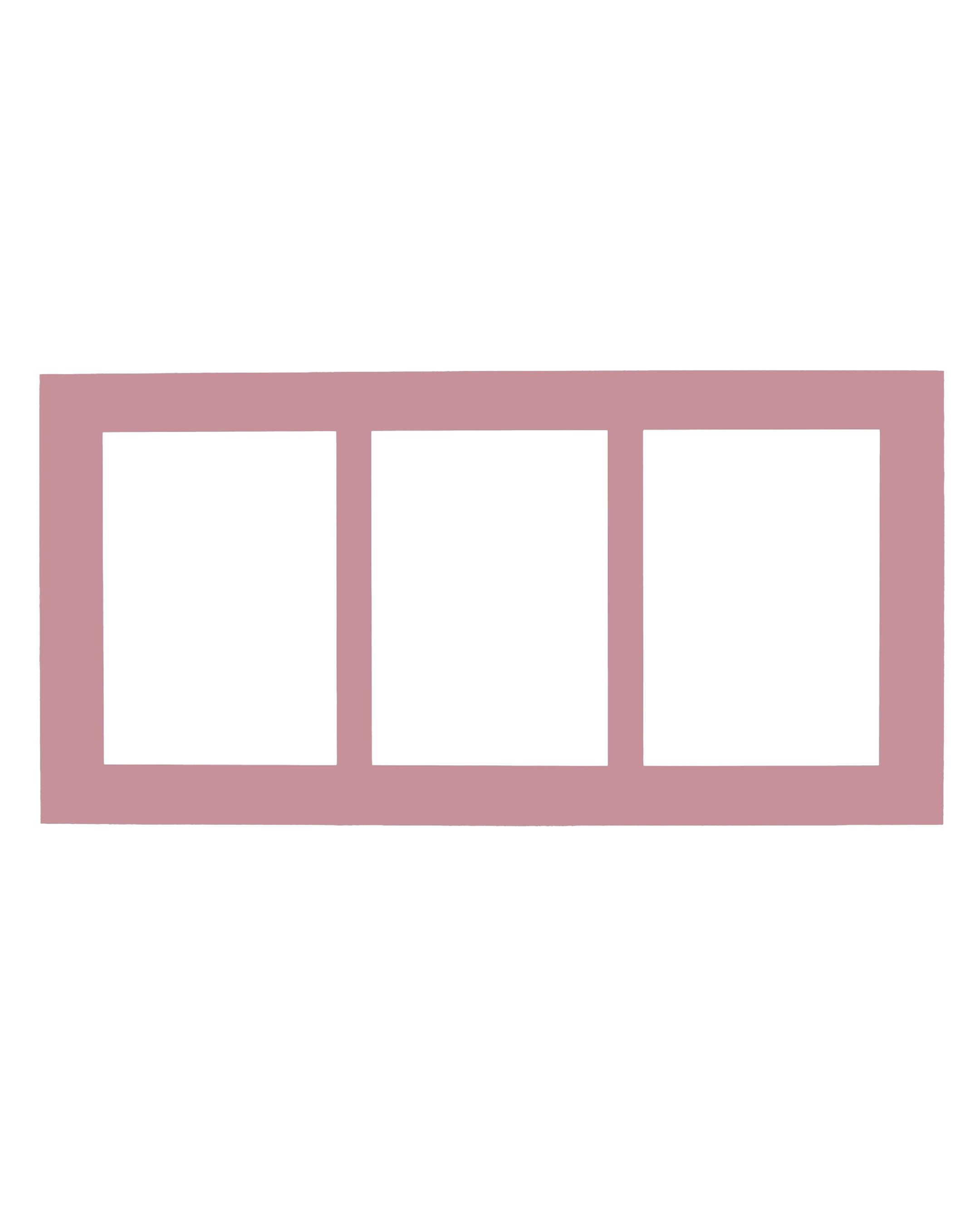 Paspartú multifoto Coco 40x80 cm Rose 13 – vista frontal