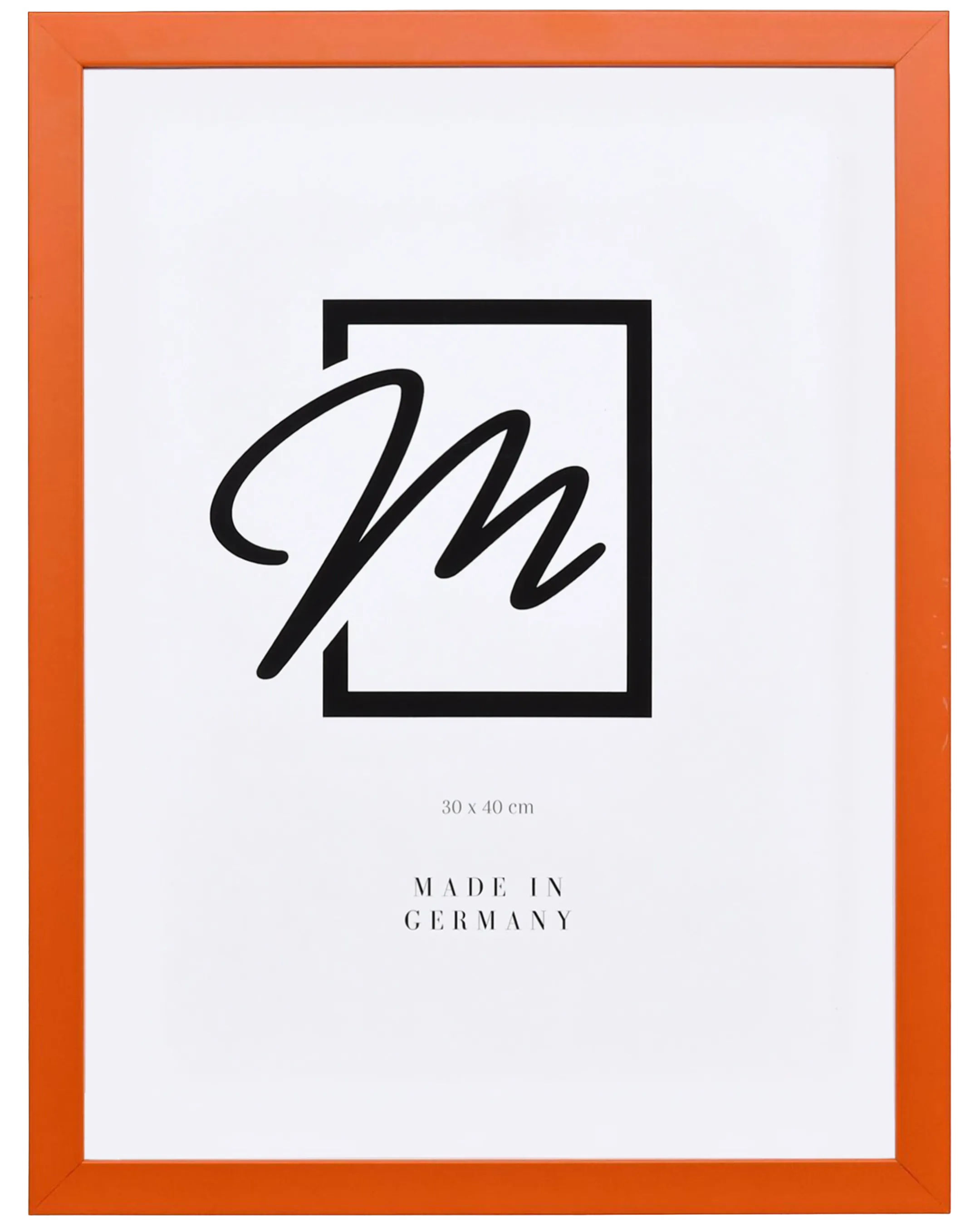 Marco de madera Paula naranja – vista frontal